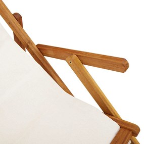 Cadeiras de Praia Dobráveis vidaXL 2 pcs Cinzento Claro em Madeira de