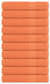 Toalhas 10 pcs 100x200 cm 360 gsm 100% algodão laranja