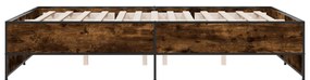 Estrutura de cama 160x200 cm derivados madeira/metal