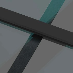 Porta deslizante ferragens 76x205cm vidro temperado/alumínio