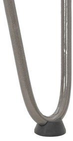 Pernas de grampo para mesa de centro 4 peças Aço natural 42 cm Aço mac