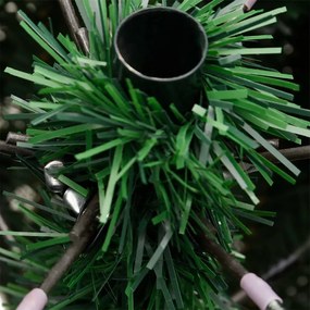 Árvore de Natal artificial articulada com suporte 300 cm verde