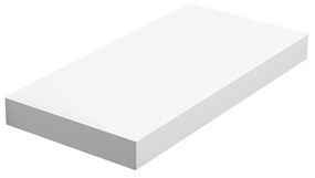 Prateleira de parede flutuante em MDF para livros e objetos. | VASAGLE | 40 x 20 x 3,8 cm | branco | LWS24WT.
