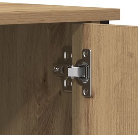 Mesa de TV vidaXL Carvalho Artesanal 100x40x50 cm Madeira Derivada e A