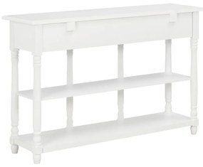 Mesa consola 120x30x76 cm MDF branco