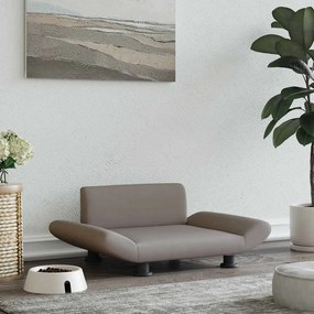 Cama para cães 70x45x28 cm tecido cinzento-acastanhado