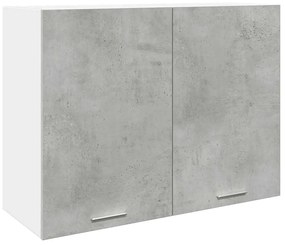 7 pcs conj. móveis casa banho “Lyon” cinza cimento
