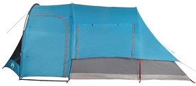 Tenda familiar para 6 pessoas impermeável azul
