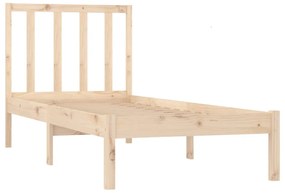 Estrutura de cama solteiro 90x190 cm pinho maciço