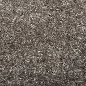 Tapete de pelo alto com aspeto brilhante ISTAN Ø200cm cinzento