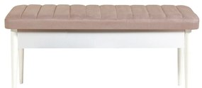 Conjunto Mesa de Jantar Extensível e Cadeiras Vina – Branco Pedra – Me