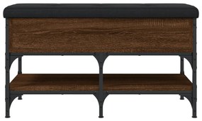 Banco sapateira 82x42x45 cm derivados madeira carvalho castanho
