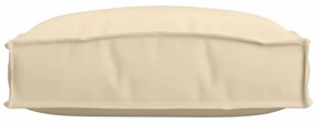 Almofadas de Pallet para Assento 2 pcs Beige 40x40x8 cm Tecido Oxford