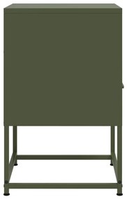 Mesa de cabeceira 36x39x60,5 cm aço verde azeitona