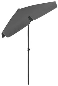Guarda-sol de praia 180x120 cm antracite