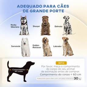 PawHut Sofá para Cães Grandes Sofá para Animais de Estimação com Almof