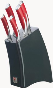 Conjunto de facas de cozinha com suporte Kyu Fire, conjunto de 6