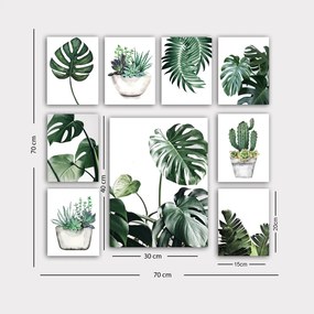 Pintura Decorativa MDF 9MDF08YS – Multicolor – 20 x 15 cm (8 Peças) /