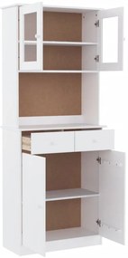 Aparador ALTA 77x35x188 cm madeira de pinho maciça branco