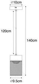 Candeeiro de suspensão industrial preto - Jim Industrial