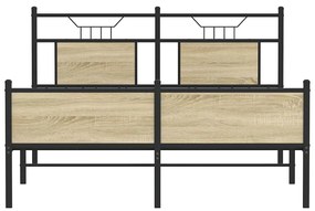 Estrutura cama s/ colchão derivados de madeira carvalho sonoma