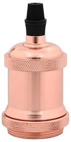 Casquilhos de lâmpadas 2 pcs rosa dourado E27