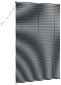 Persiana de Janela Cinzento-escuro 80 x 130 cm Alumínio