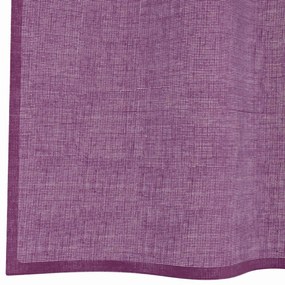 Cortinas de voile com ilhós 2 pcs roxo 140x225 cm