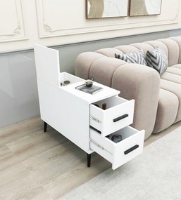 Mesa de Apoio Island – Branco – 30x80x80 cm