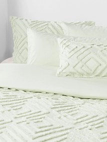 Capa de edredão em percal de algodão com acabamento tufado Phil