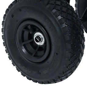 Carrinho de mão para jardim 350 kg preto