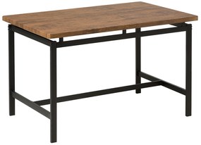 Conjunto de refeição 4 lugares castanho e preto ARLINGTON Beliani