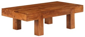 vidaXL Mesa de centro acácia maciça c/ acabamento a mel 100x50x30 cm