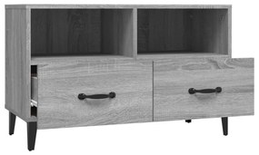 Móvel de TV 80x36x50 cm derivados de madeira cinzento sonoma