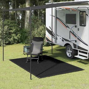 Tapete de campismo para tenda 250x200 cm preto