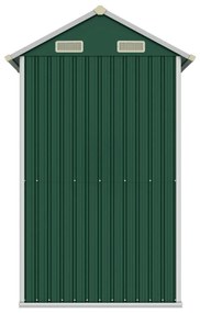 Abrigo de jardim 192x152,5x237 cm aço galvanizado verde