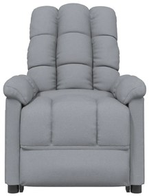 Poltrona de massagens tecido cinzento-claro