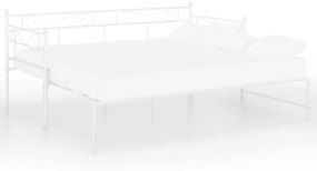 Estrutura sofá-cama de puxar 90x200 cm metal branco