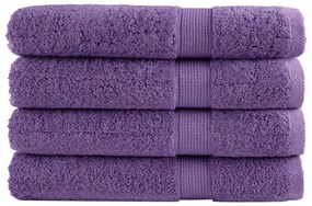 Toalhas premium SOLUND 4 pcs 100x200 cm 600 gsm roxo