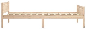 Estrutura de cama 90x200 cm pinho maciço