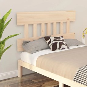 vidaXL Cabeceira de cama 203,5x3x81 cm pinho maciço