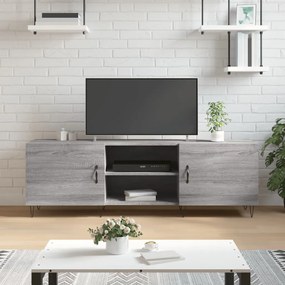 vidaXL Móvel de TV 150x30x50 cm derivados de madeira cinzento sonoma
