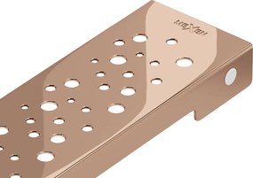 Mexen Flat M12 cobertura para ralo linear 80 cm, ouro rosa - 1621080