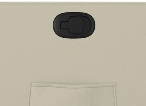 Poltrona reclinável couro artificial cor creme