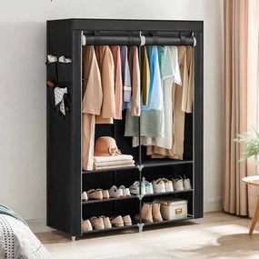 Guarda Roupa com prateleiras, muito espaço 45 x 127 x 176 cm preto