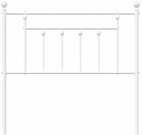 Cabeceira de cama 90 cm metal branco