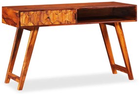 Secretária em madeira de acácia maciça 118x50x76 cm