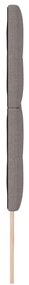 Cabeceira LED Taupe da de 100 cm em Tecido