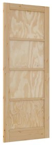 Porta Interior "ORKDAL" 78x202x4 cm Madeira Sólida de Pinho
