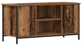 Gabinete de TV Madeira Antiga 100x40x50 cm Madeira de Engenharia e Aço